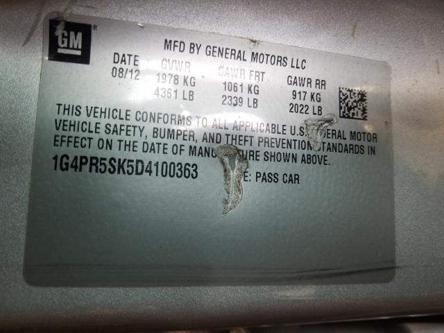 2013 BUICK VERANO CON 1G4PR5SK5D4100363