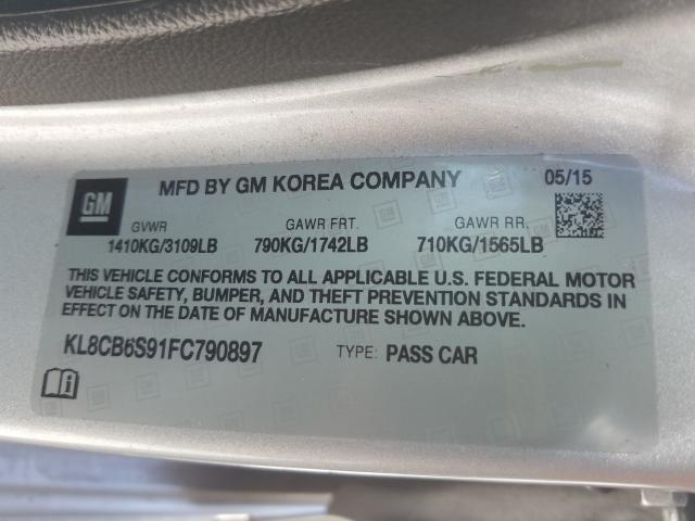 2015 CHEVROLET SPARK LS KL8CB6S91FC790897