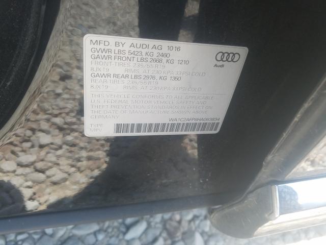 VIN WA1C2AFP8HA063834 2017 Audi Q5, Premium no.10