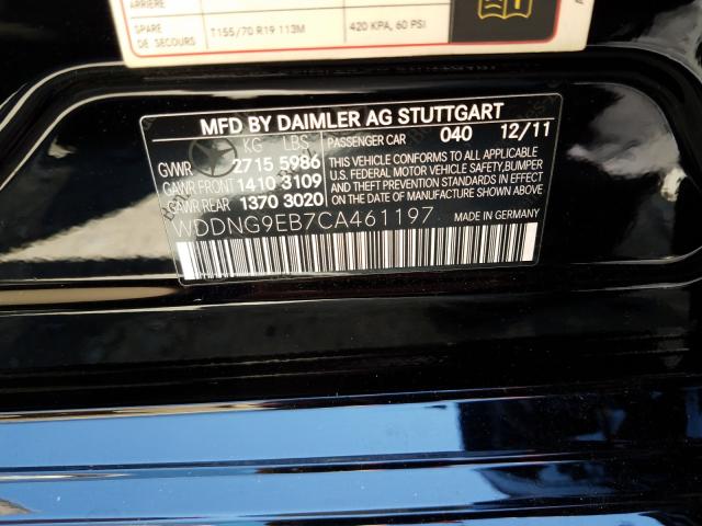 2012 MERCEDES-BENZ S 550 4MAT WDDNG9EB7CA461197