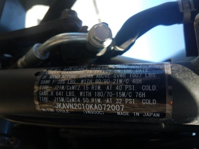 2019 KAWASAKI VN900 C - JKAVN2C10KA072007