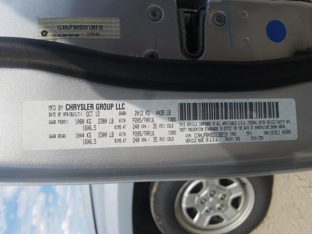 2013 JEEP PATRIOT SP 1C4NJPBA9DD139219