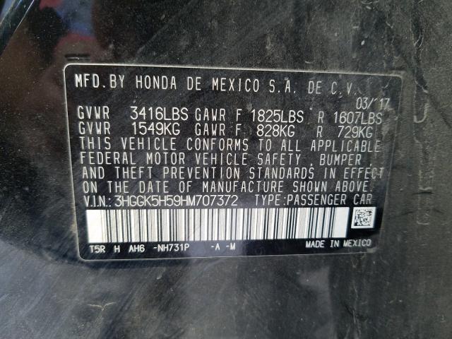 2017 HONDA FIT LX 3HGGK5H59HM707372