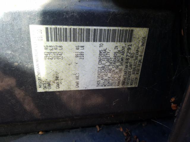 2010 NISSAN ALTIMA BAS 1N4AL2AP7AN487291