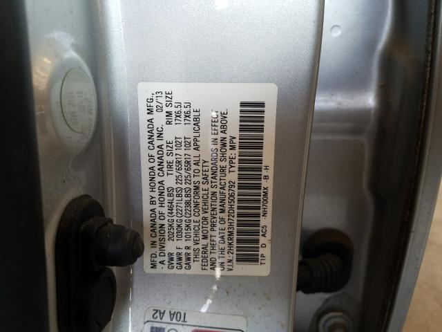 2013 HONDA CR-V 2HKRM3H72DH506792