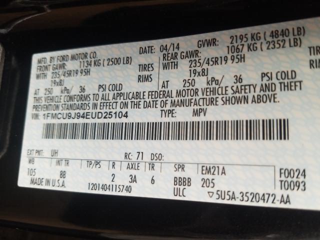 2014 FORD ESCAPE TIT 1FMCU9J94EUD25104