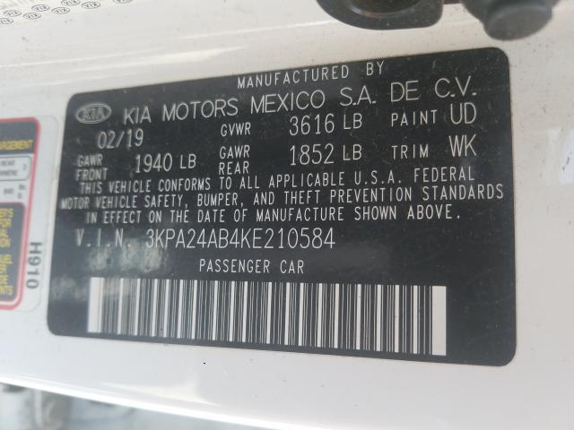 2019 KIA RIO S 3KPA24AB4KE210584