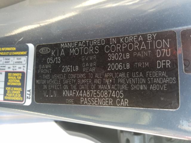2014 KIA FORTE EX KNAFX4A87E5087405