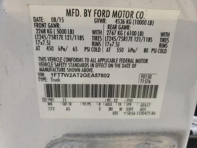 2016 FORD F250 SUPER - 1FT7W2AT2GEA57802