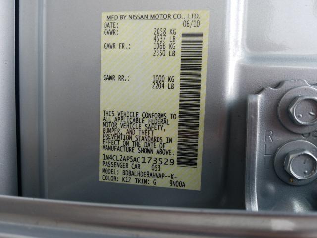 2010 NISSAN ALTIMA HYB 1N4CL2AP5AC173529