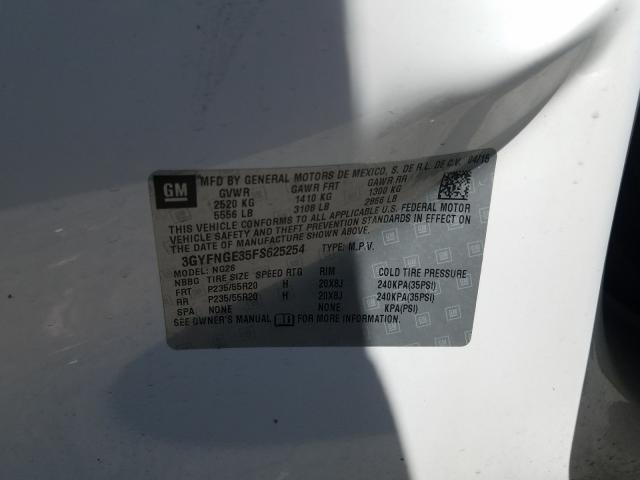 2015 CADILLAC SRX PREMIU 3GYFNGE35FS625254
