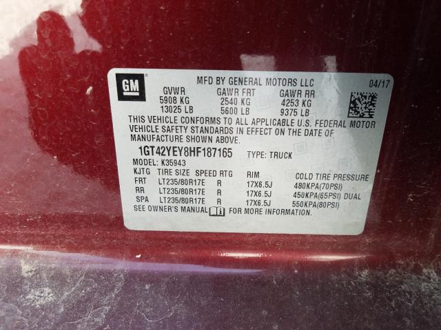 2017 GMC SIERRA K35 1GT42YEY8HF187165