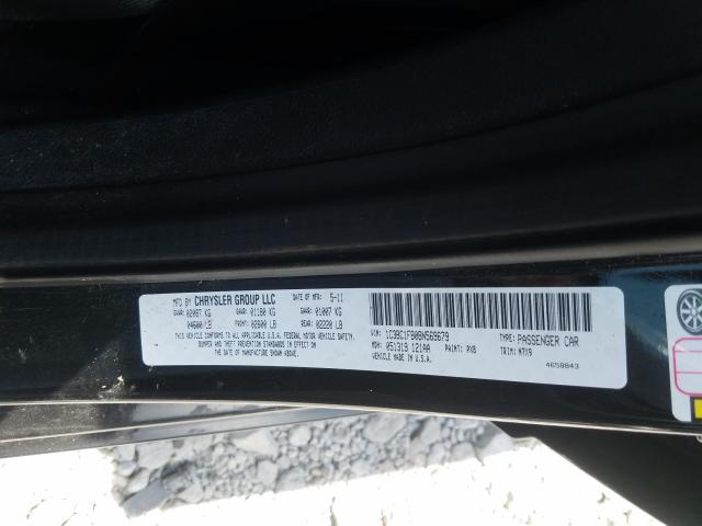 2011 CHRYSLER 200 TOURIN 1C3BC1FB0BN569679