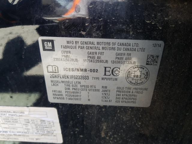 2015 GMC TERRAIN SL - 2GKFLVEK1F6233933