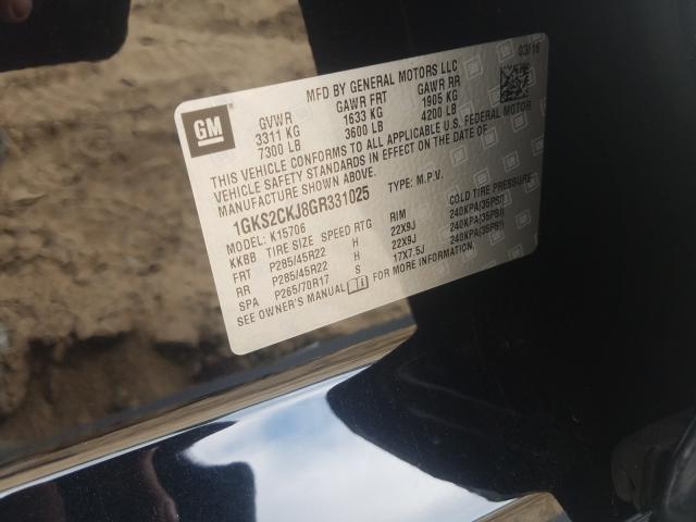 2016 GMC YUKON DENA 1GKS2CKJ8GR331025