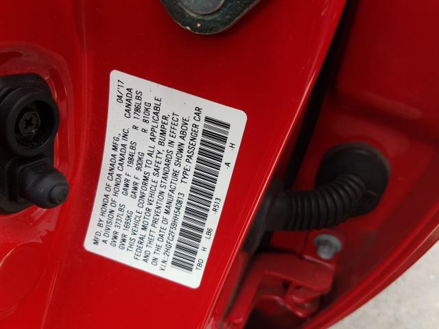 2017 HONDA CIVIC LX 2HGFC2F59HH540813
