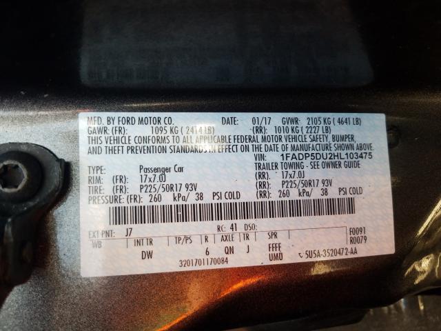 2017 FORD C-MAX TITA 1FADP5DU2HL103475