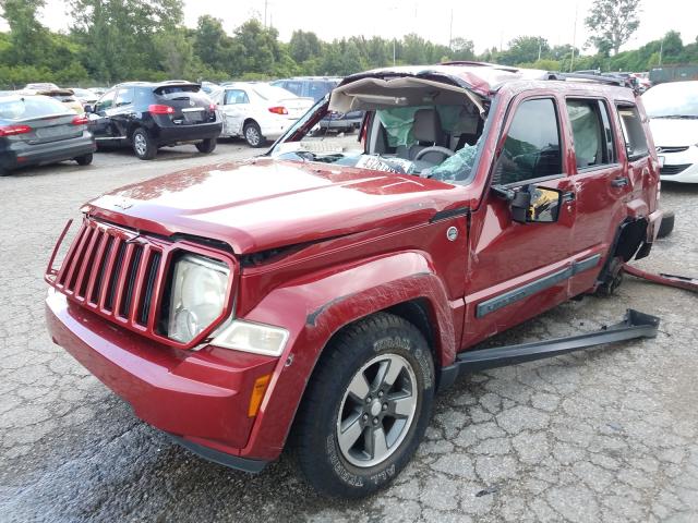 JEEP LIBERTY SP 2008 red 4dr spor gas 1J8GN28K88W172523 photo #3