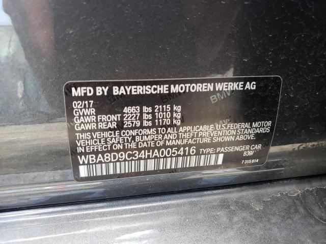 2017 BMW 330 XI WBA8D9C34HA005416