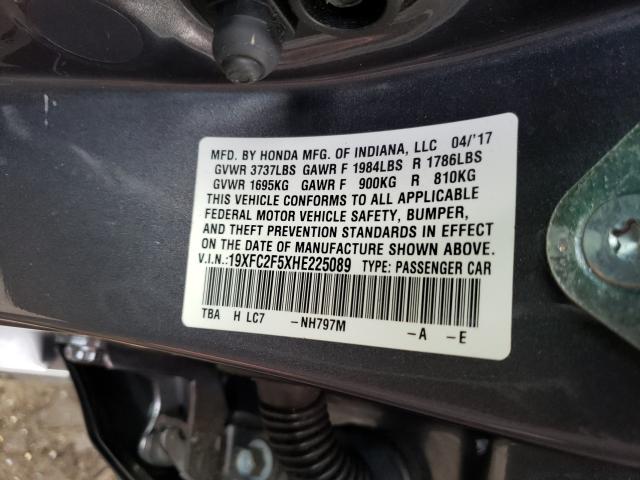 2017 HONDA CIVIC LX 19XFC2F5XHE225089