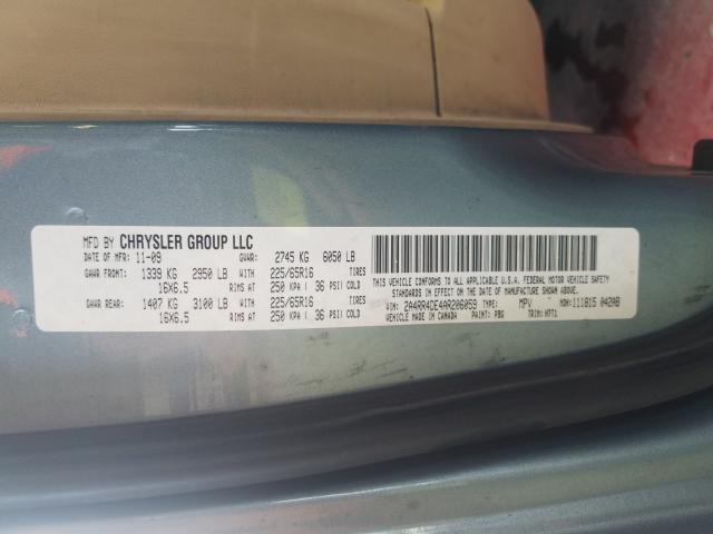 2010 CHRYSLER TOWN & COU 2A4RR4DE4AR206059