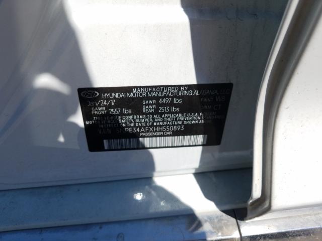 2017 HYUNDAI SONATA SPO 5NPE34AFXHH550893