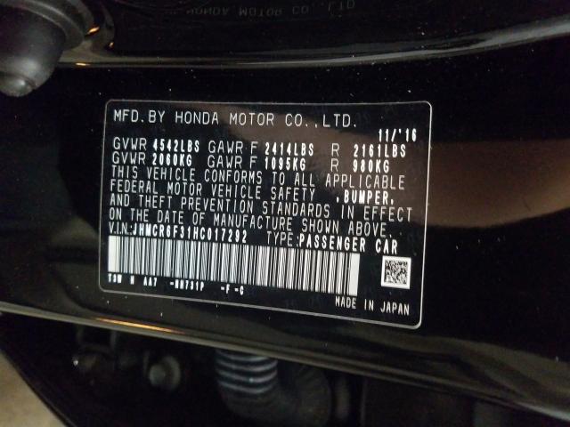 2017 HONDA ACCORD HYB JHMCR6F31HC017292