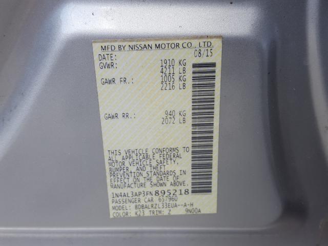 2015 NISSAN ALTIMA 2.5 1N4AL3AP3FN895218