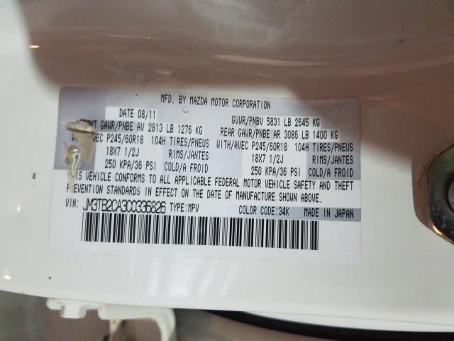 2012 MAZDA CX-9 JM3TB2CA3C0336826