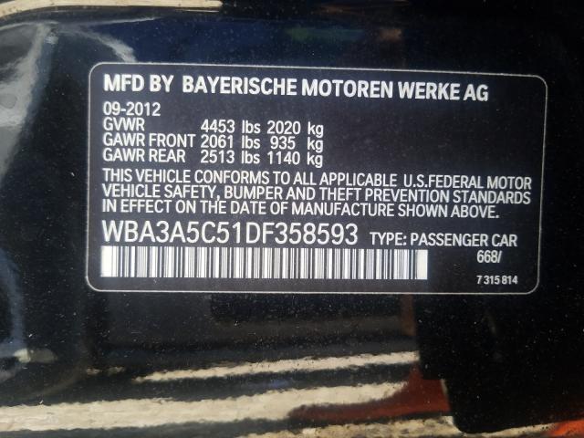 2013 BMW 328I WBA3A5C51DF358593
