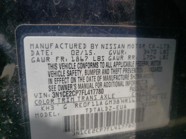 2015 NISSAN VERSA NOTE 3N1CE2CP7FL417780