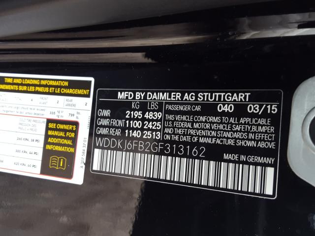 2016 MERCEDES-BENZ E 400 WDDKJ6FB2GF313162