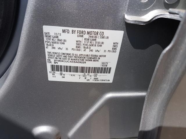 2014 FORD EDGE SEL 2FMDK3JCXEBA09229