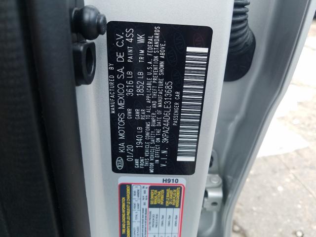2020 KIA RIO LX 3KPA24AD6LE313685