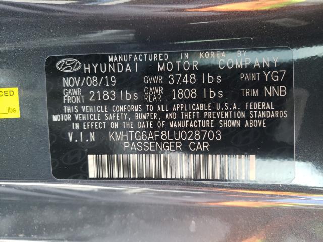 2020 HYUNDAI VELOSTER B KMHTG6AF8LU028703