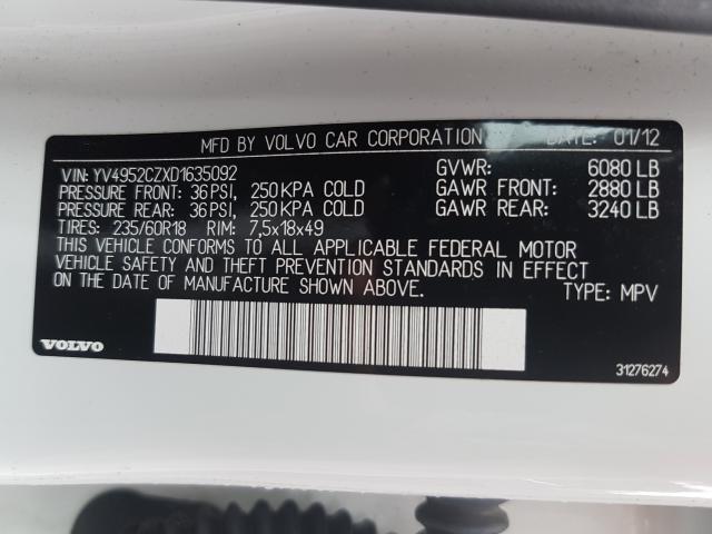 2013 VOLVO XC90 3.2 YV4952CZXD1635092