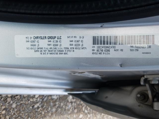 2010 DODGE AVENGER SX 1B3CC4FB3AN214703