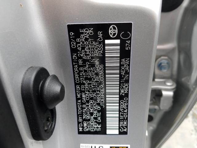 2020 TOYOTA COROLLA LE JTDEBRBE9LJ003636
