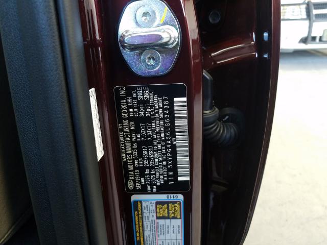 2020 KIA SORENTO L - 5XYPG4A36LG634387
