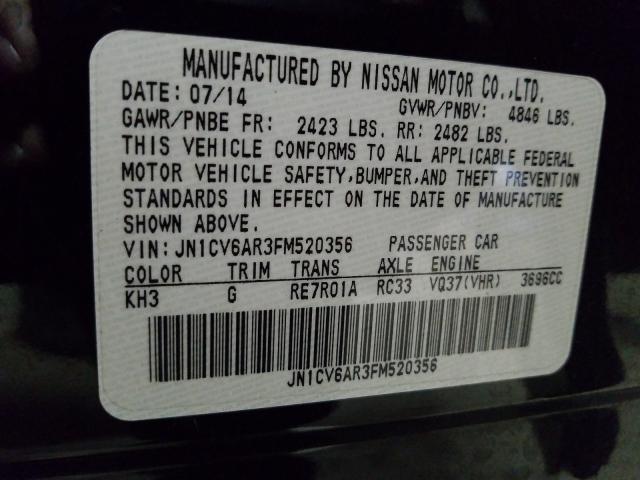 2015 INFINITI Q40 JN1CV6AR3FM520356