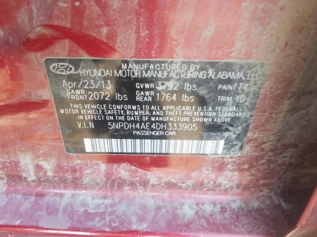 2013 HYUNDAI ELANTRA GL 5NPDH4AE4DH333905