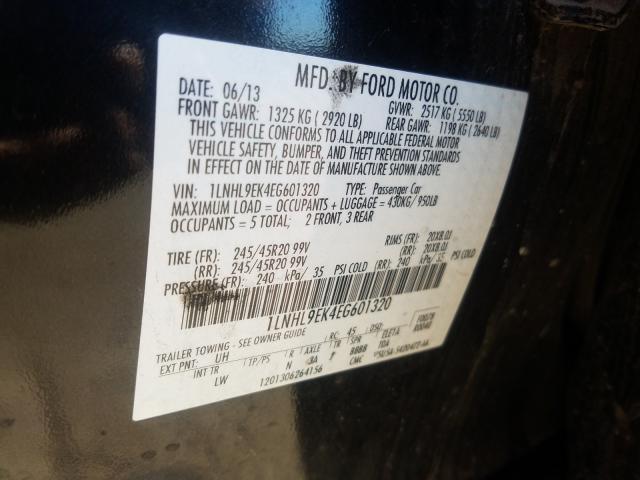 2014 LINCOLN MKS 1LNHL9EK4EG601320