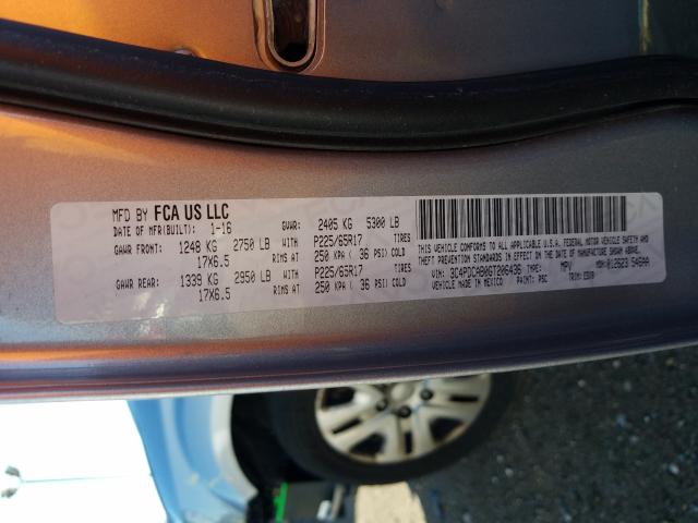 2016 DODGE JOURNEY SE 3C4PDCAB0GT206436