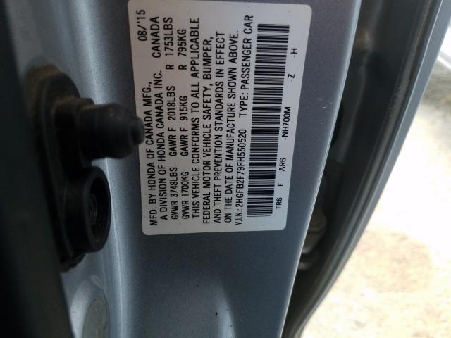 2015 HONDA UK 2HGFB2F79FH550520