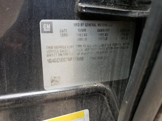 2010 BUICK LACROSSE C 1G4GC5EG7AF173999