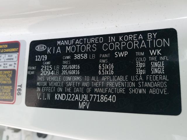 2020 KIA SOUL LX KNDJ22AU9L7718640