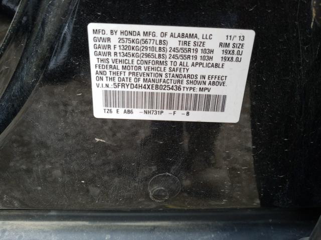 2014 ACURA MDX TECHNO 5FRYD4H4XEB025436
