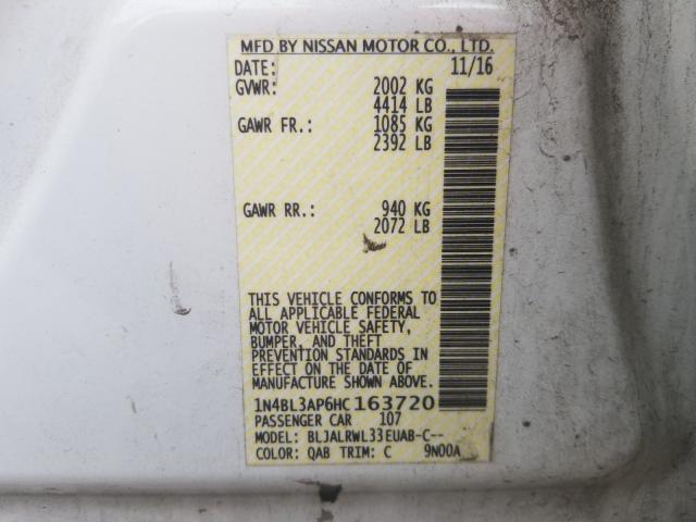 2017 NISSAN ALTIMA 3.5 1N4BL3AP6HC163720