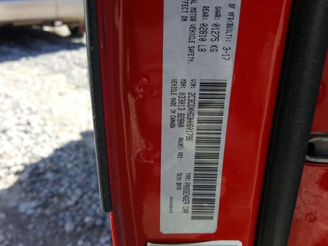 2017 DODGE CHARGER SX 2C3CDXHG3HH601796