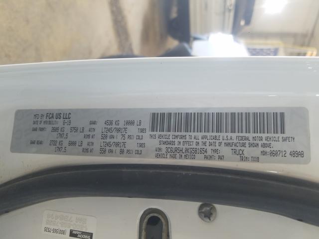 2019 RAM 2500 TRADE 3C6UR5HL0KG581654
